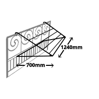 Suszarka 1240 x 700 mm