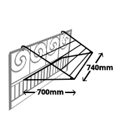 Suszarka 740 x 700 mm